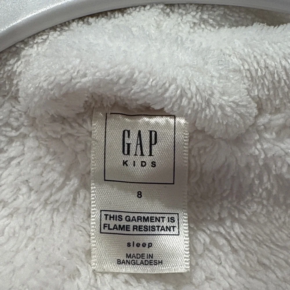 GAP Kids Cream Hooded Robe - Picture 2 of 3